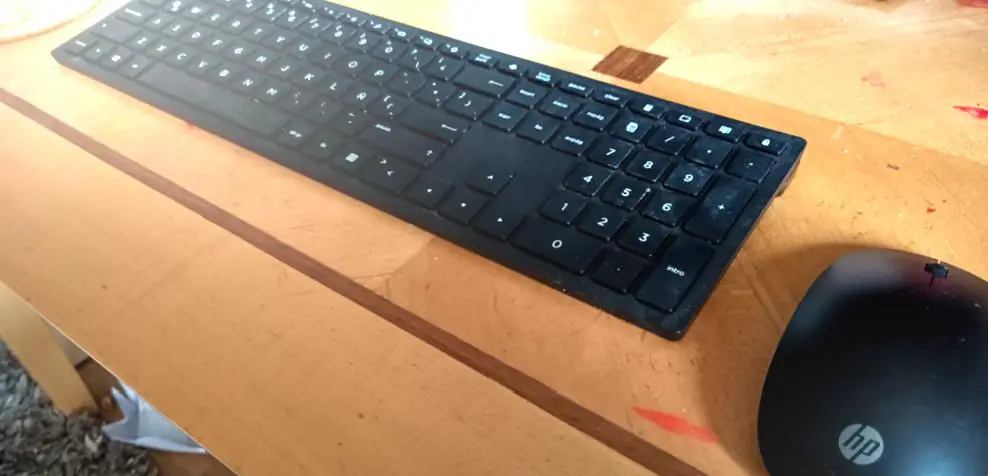 keyboard, mouse and coaster